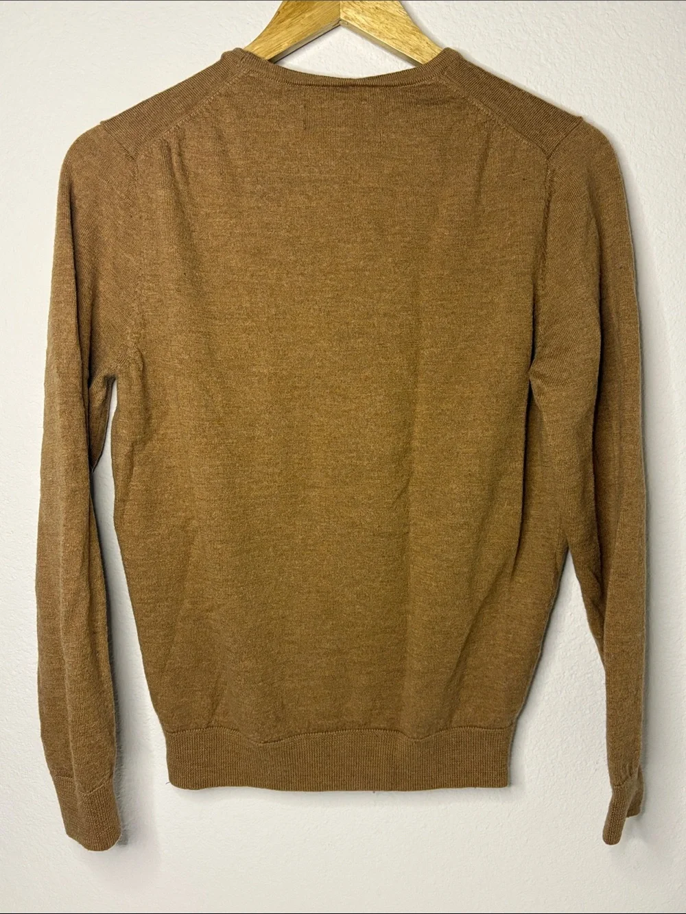 Nordstrom Men’s merino wool Crewneck Sweater — Caramel Brown size medium
